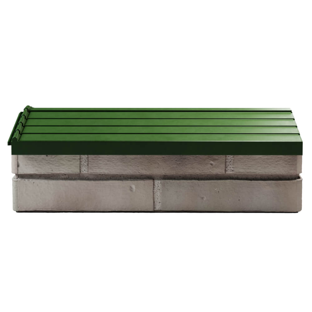 Парапет Zking Бона ХайТек Зеленый с посадкой на 1 кирпич (200/225/255мм) в Тольятти фото