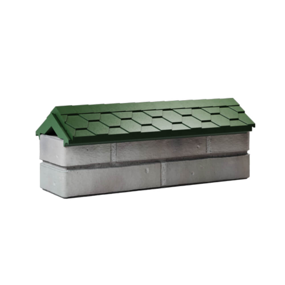 Парапет Zking Эверест Зеленый с посадкой на 0.5 кирпича (130мм) Тольятти фото