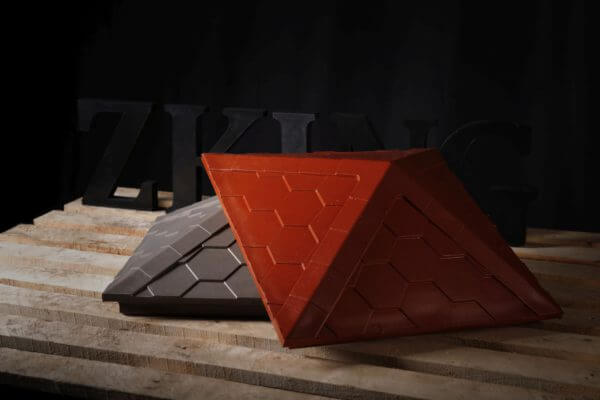 Колпак Zking Эверест Красный на столб 1.5х1.5 кирпича (390х390мм) в Тольятти фото