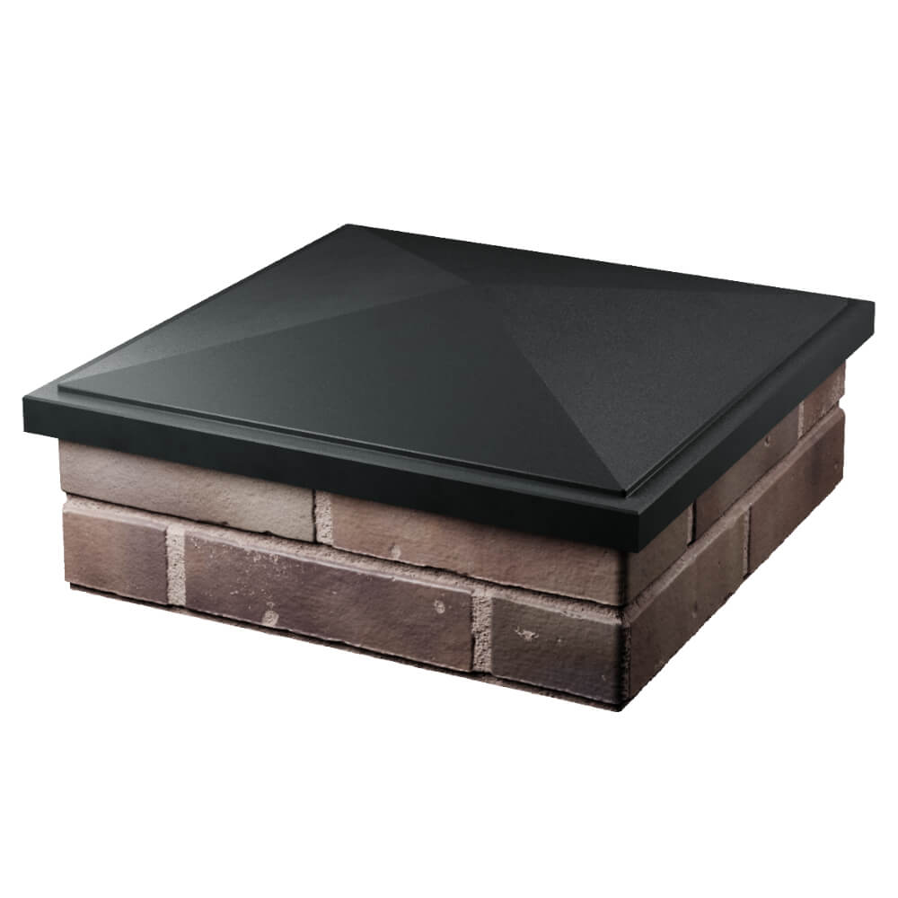 Колпак Zking БонаМоно Черный на столб 2х2 кирпича (515х515, 530х530мм) в Тольятти фото