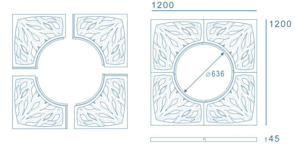 Приствольная решетка для дерева ZKING CRUST 1.2х1.2м Черная в Тольятти фото