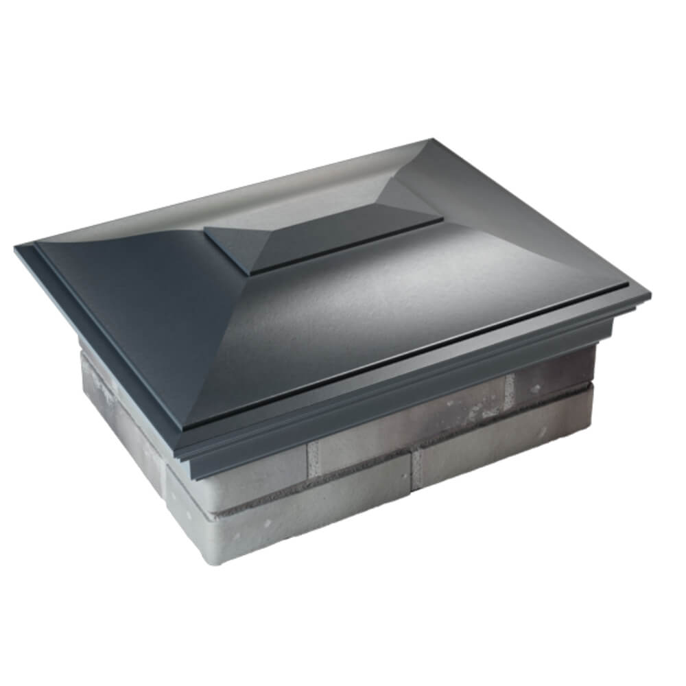 Колпак Zking Монблан Серый на столб 2х1.5 кирпича (515х385мм) Тольятти фото