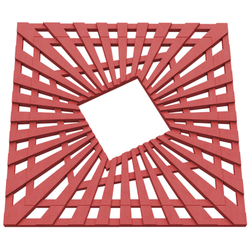 Приствольная решетка для дерева ZKING ATMOSPHERE 1.2х1.2м Красная в Тольятти фото