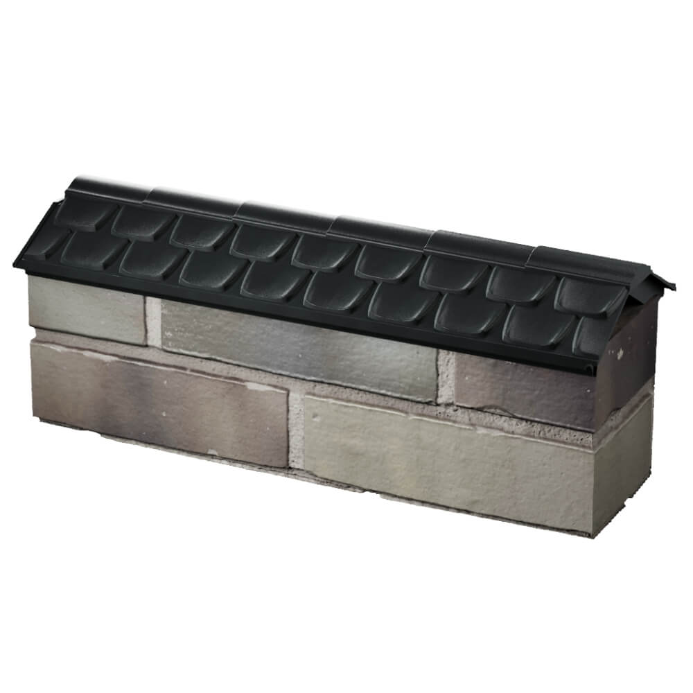 Парапет Zking Эльбрус Черный с посадкой на 0.5 кирпича (130мм) в Тольятти фото