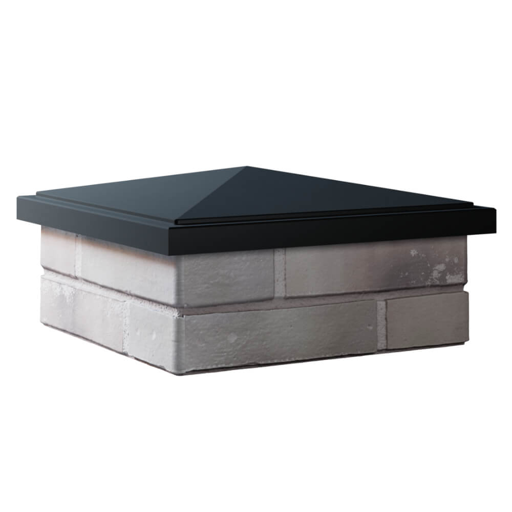 Колпак Zking БонаМоно Черный на столб 1.5х1.5 кирпича (385х385, 400х400мм) в Тольятти фото