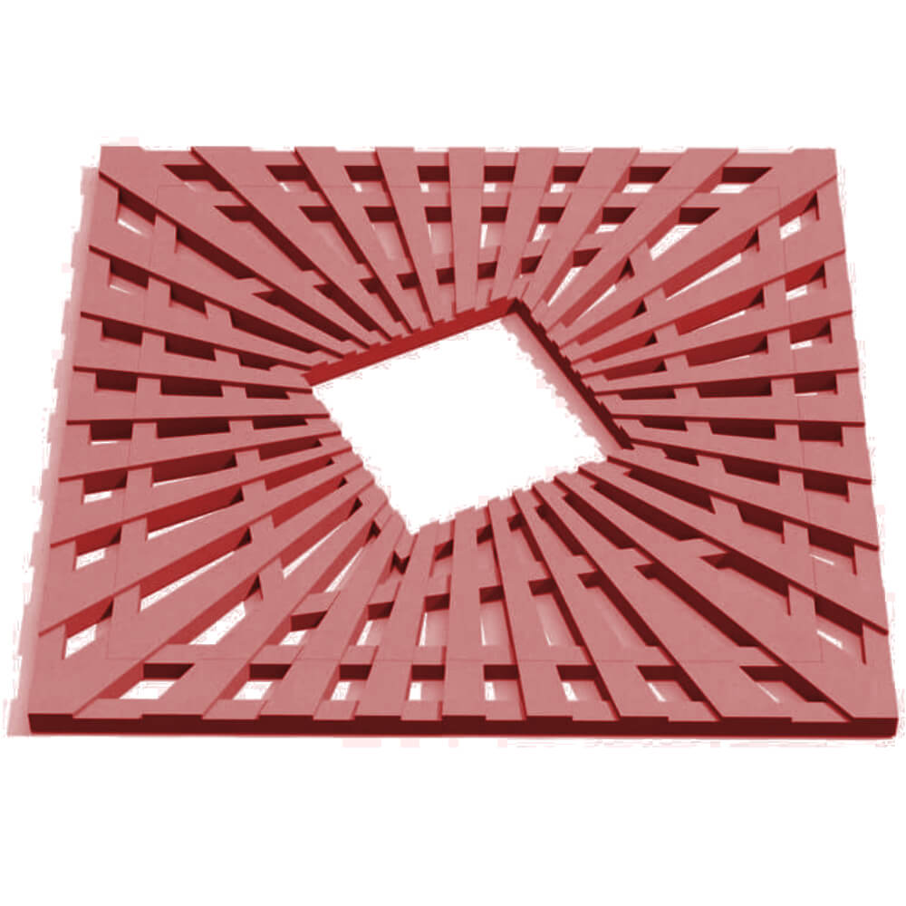 Приствольная решетка для дерева ZKING ATMOSPHERE 1.2х1.2м Красная Тольятти фото