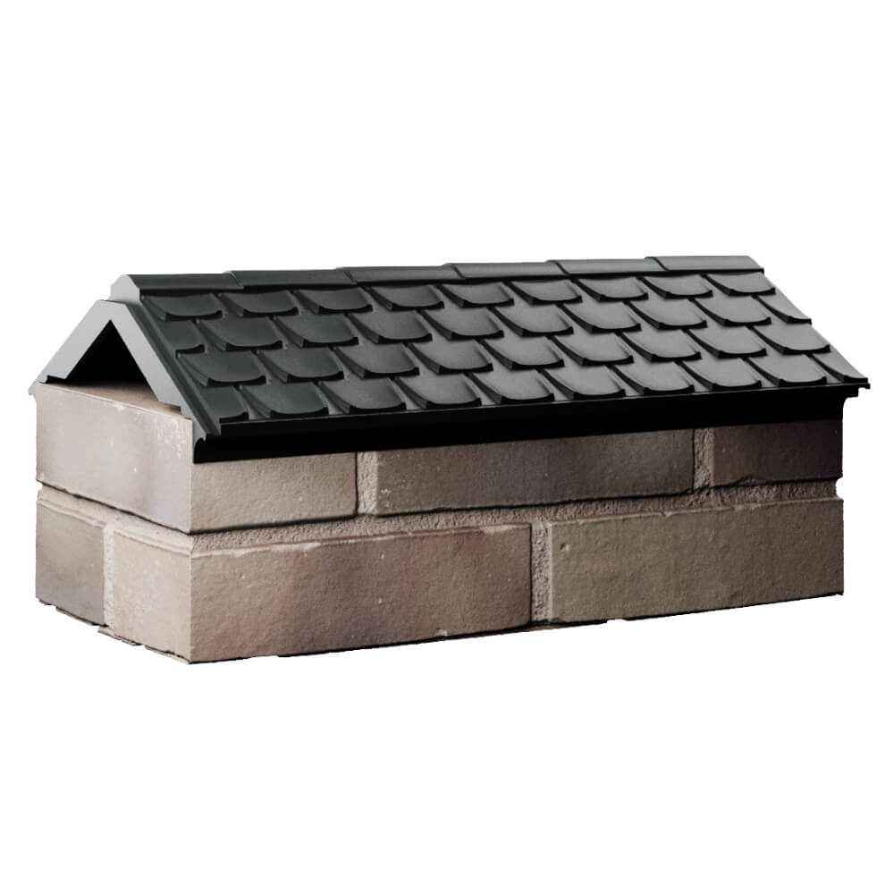 Парапет Zking Эльбрус Черный с посадкой на 1 кирпич (255мм) Тольятти фото