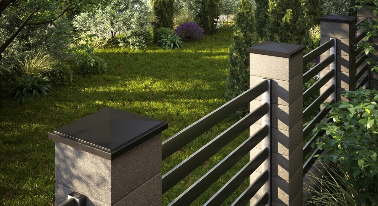 Колпак Zking БонаМоно Коричневый на столб 1.5х1.5 кирпича (385х385, 400х400мм) в Тольятти фото