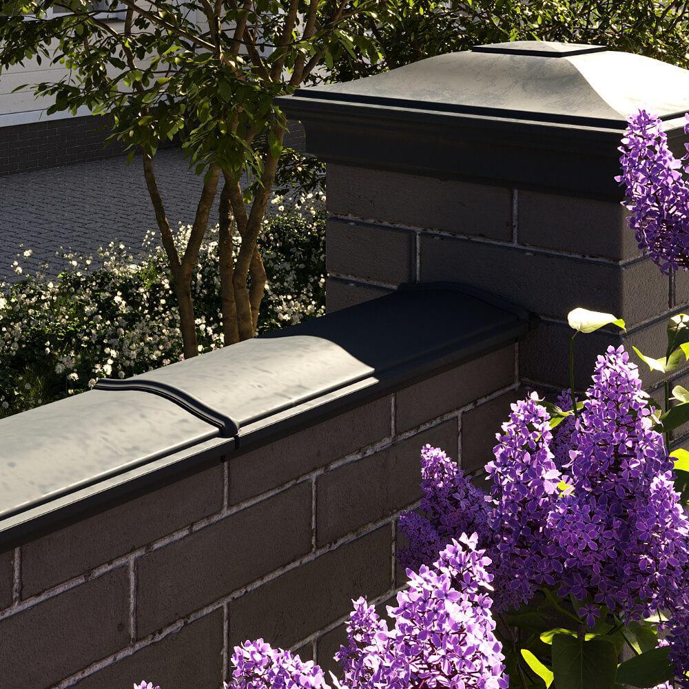 Парапет Zking Монблан Черный посадка на 0.5 кирпича (130мм) в Тольятти фото