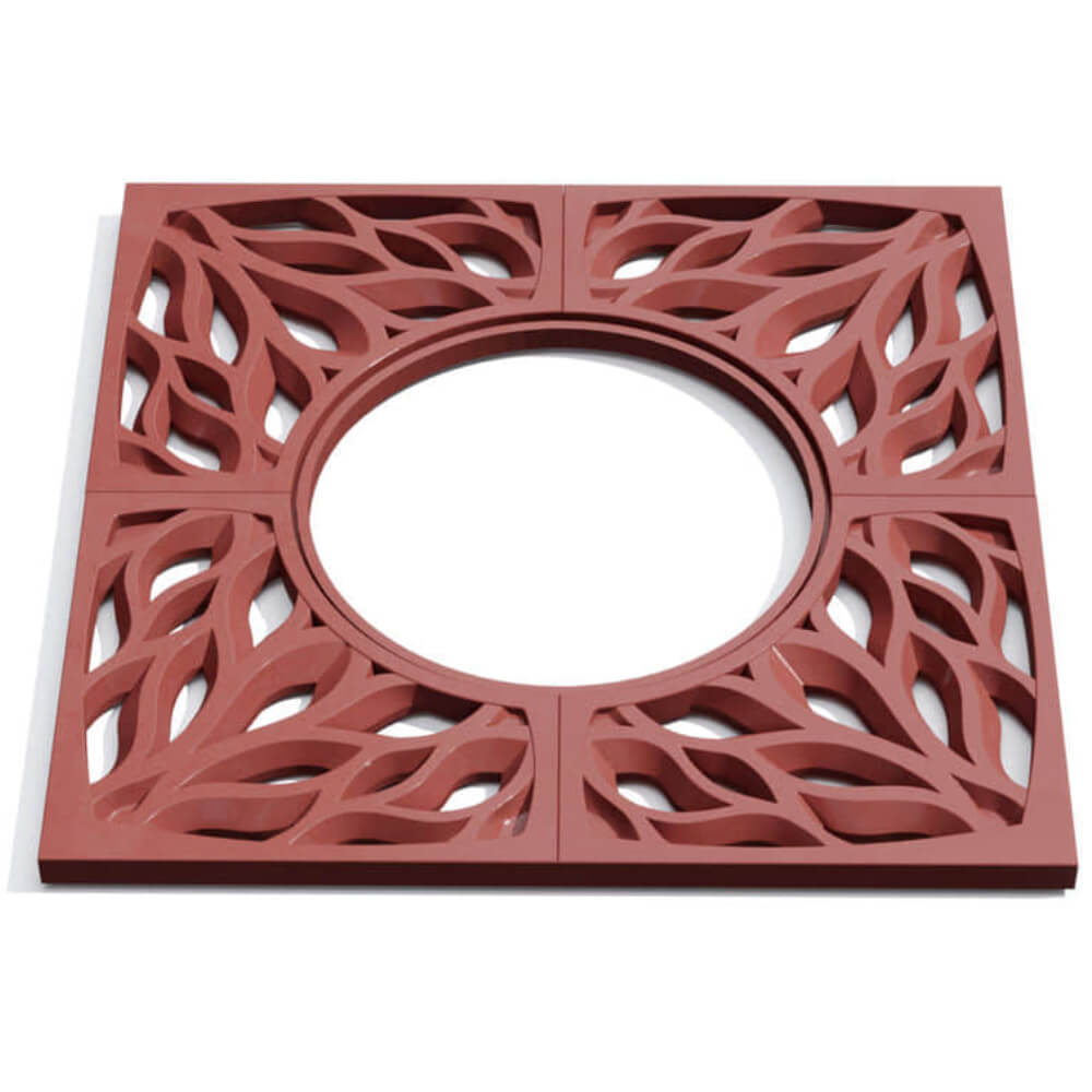 Приствольная решетка для дерева ZKING CRUST 1.2х1.2м Красная Тольятти фото