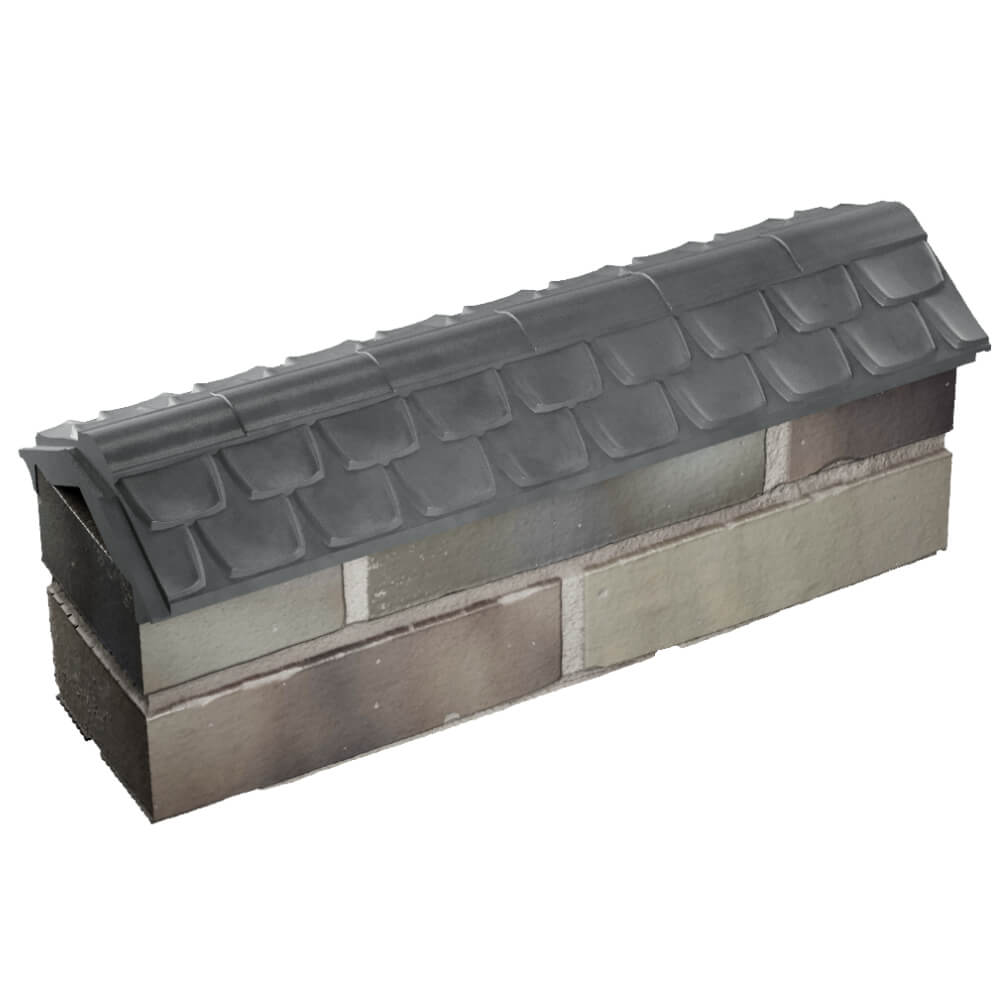 Парапет Zking Эльбрус Серый с посадкой на 0.5 кирпича (130мм) в Тольятти фото