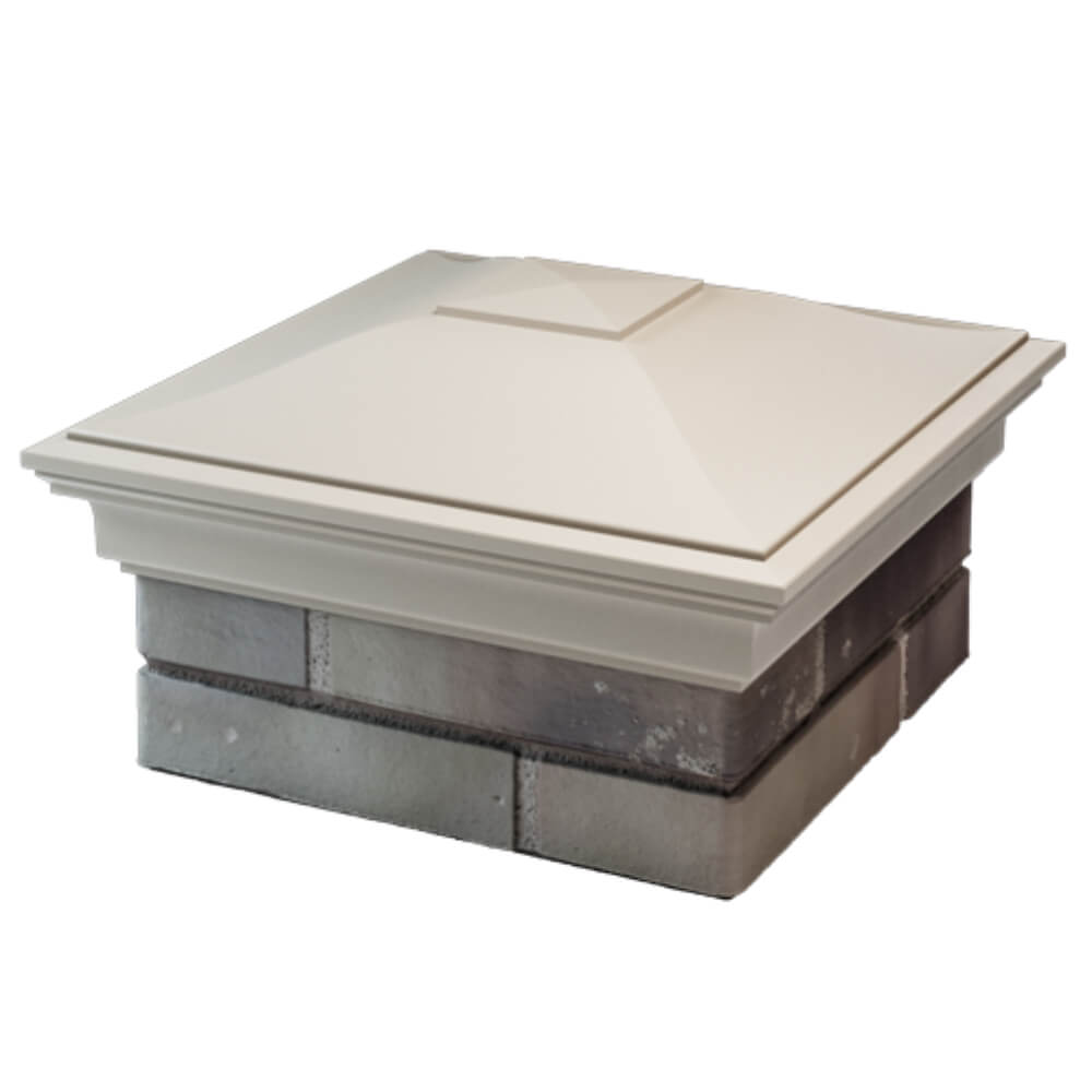 Колпак Zking Монблан Бежевый на столб 1.5х1.5 кирпича (385х385мм) в Тольятти фото