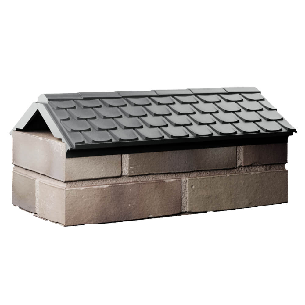 Парапет Zking Эльбрус Серый с посадкой на 1 кирпич (255мм) Тольятти фото