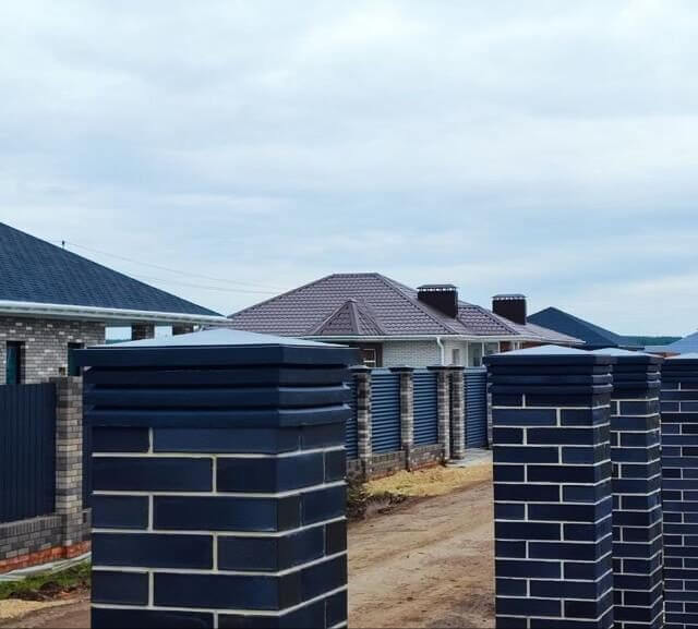 Колпак Zking Бона ХайТек Серый на столб 1.5х1.5 кирпича (385х385мм) в Тольятти фото