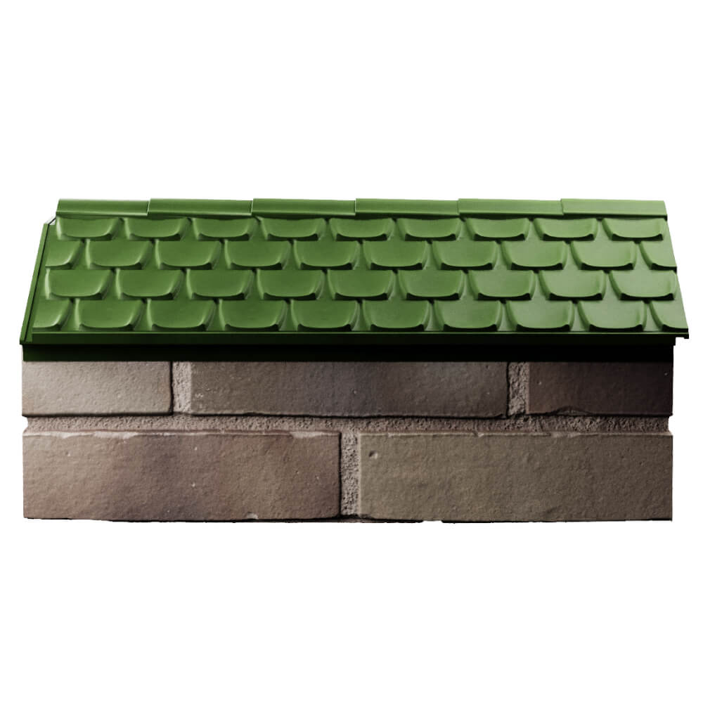 Парапет Zking Эльбрус Зеленый с посадкой на 1 кирпич (255мм) в Тольятти фото