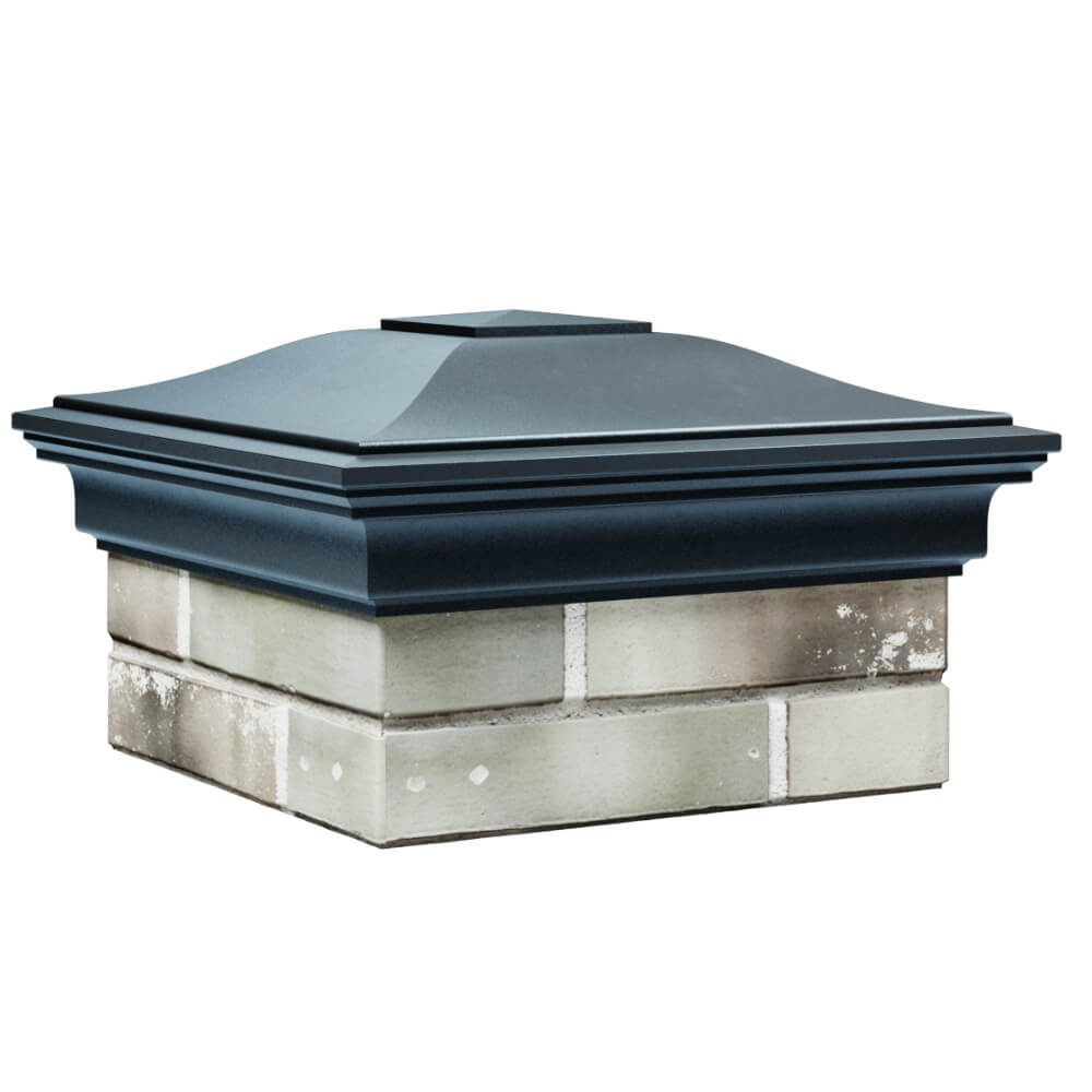 Колпак Zking Монблан Серый на столб 1.5х1.5 кирпича (385х385мм) в Тольятти фото