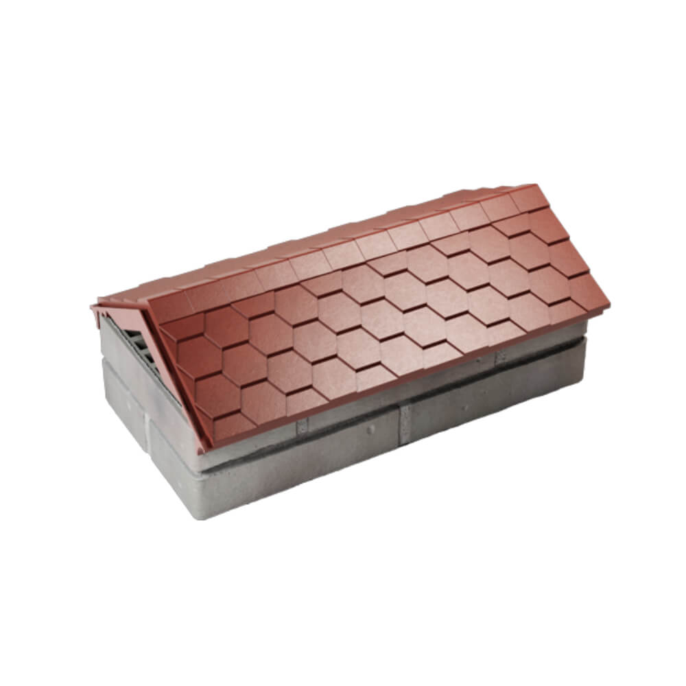 Парапет Zking Эверест Красный с посадкой на 1 кирпич (200/225/255мм) в Тольятти фото