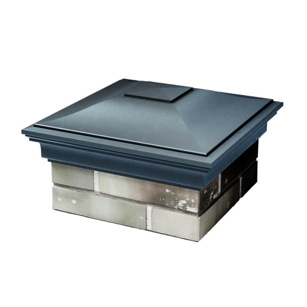 Колпак Zking Монблан Серый на столб 1.5х1.5 еврокирпича 0.7НФ (355х355мм) в Тольятти фото