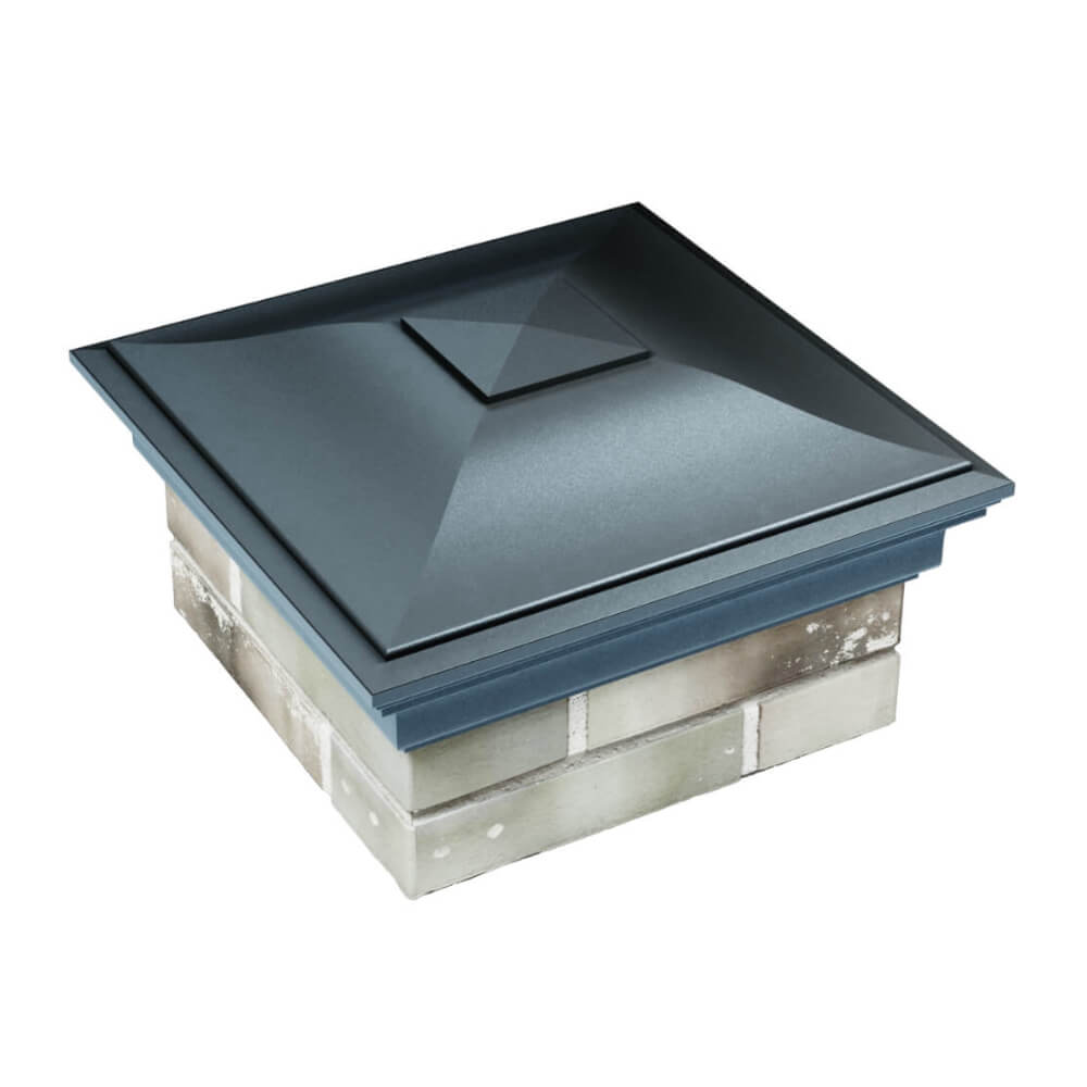 Колпак Zking Монблан Серый на столб 1.5х1.5 еврокирпича 0.7НФ (355х355мм) в Тольятти фото