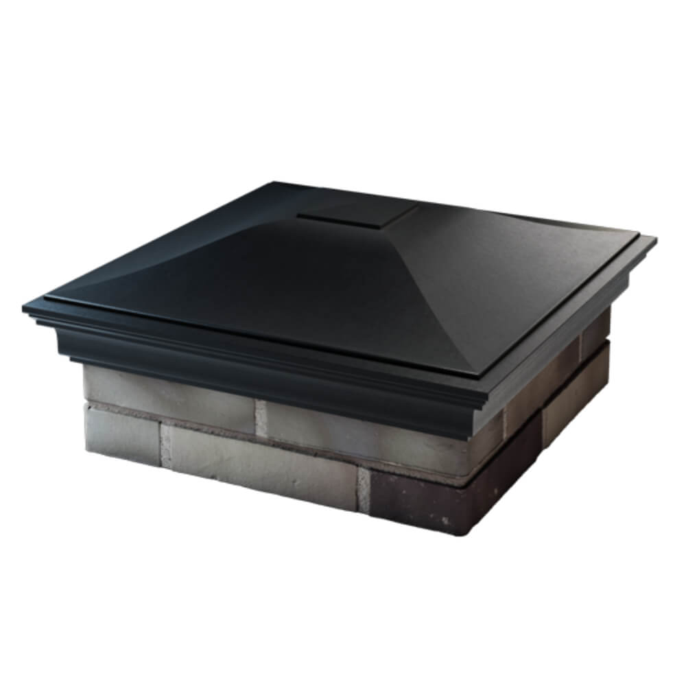 Колпак Zking Монблан Черный на столб 2х2 кирпича (515х515мм) в Тольятти фото