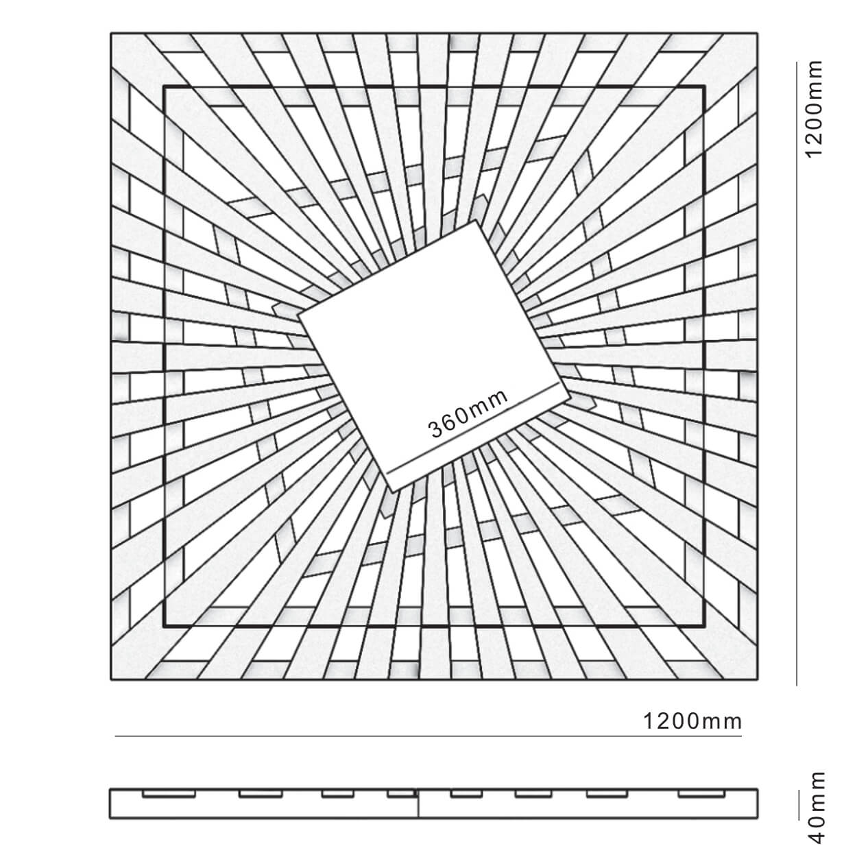 Приствольная решетка для дерева ZKING ATMOSPHERE 1.2х1.2м Бежевая в Тольятти фото