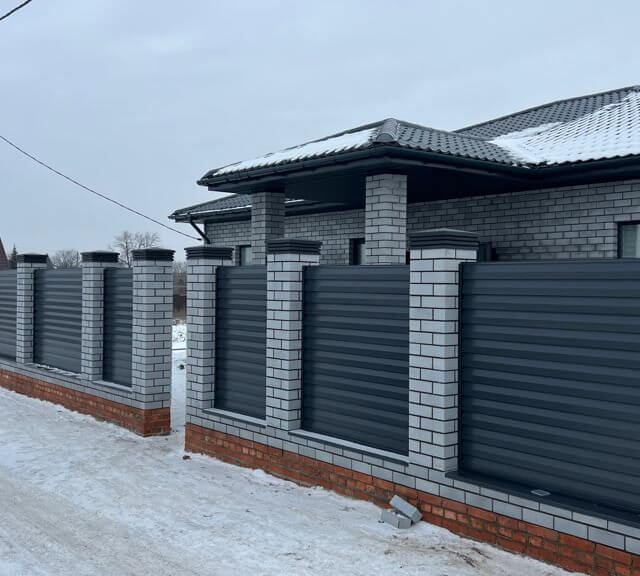 Колпак Zking Бона ХайТек Серый на столб 1.5х1.5 кирпича (385х385мм) в Тольятти фото