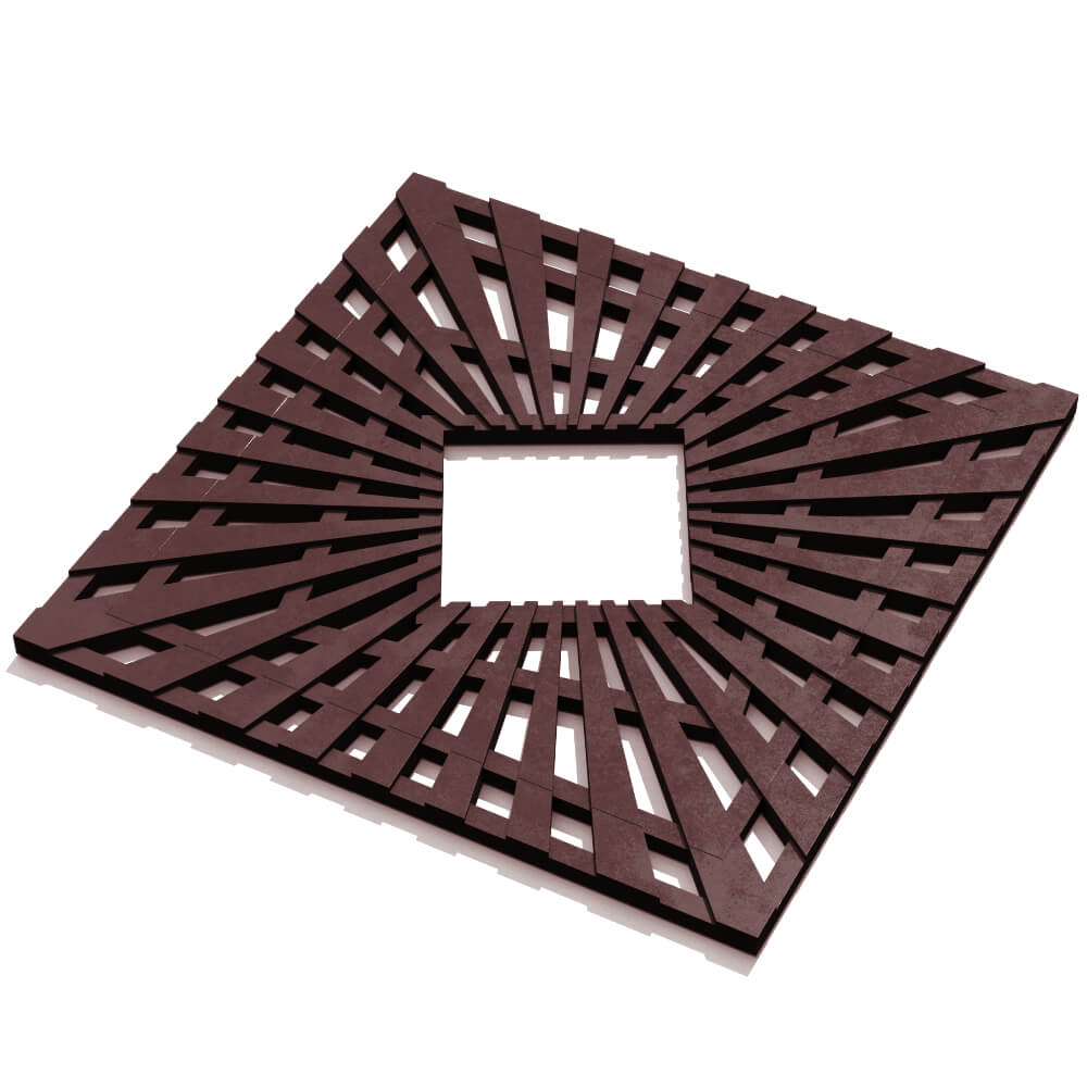 Приствольная решетка для дерева ZKING ATMOSPHERE 1.2х1.2м Коричневая в Тольятти фото