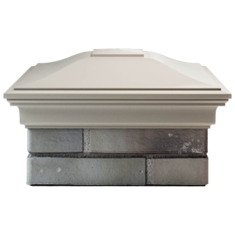 Колпак Zking Монблан Бежевый на столб 1.5х1.5 кирпича (385х385мм) Тольятти фото