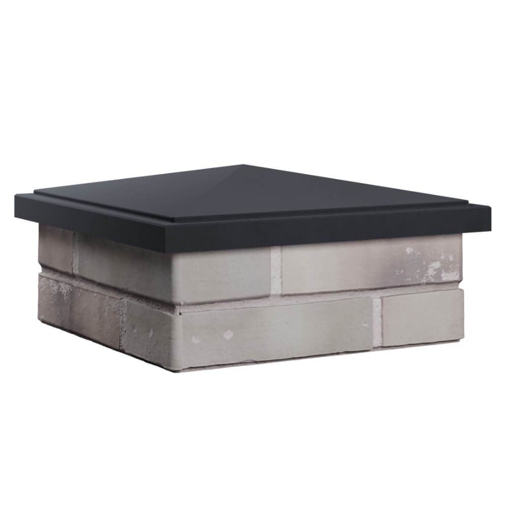 Колпак Zking БонаМоно Серый на столб 1.5х1.5 кирпича (385х385, 400х400мм) в Тольятти фото