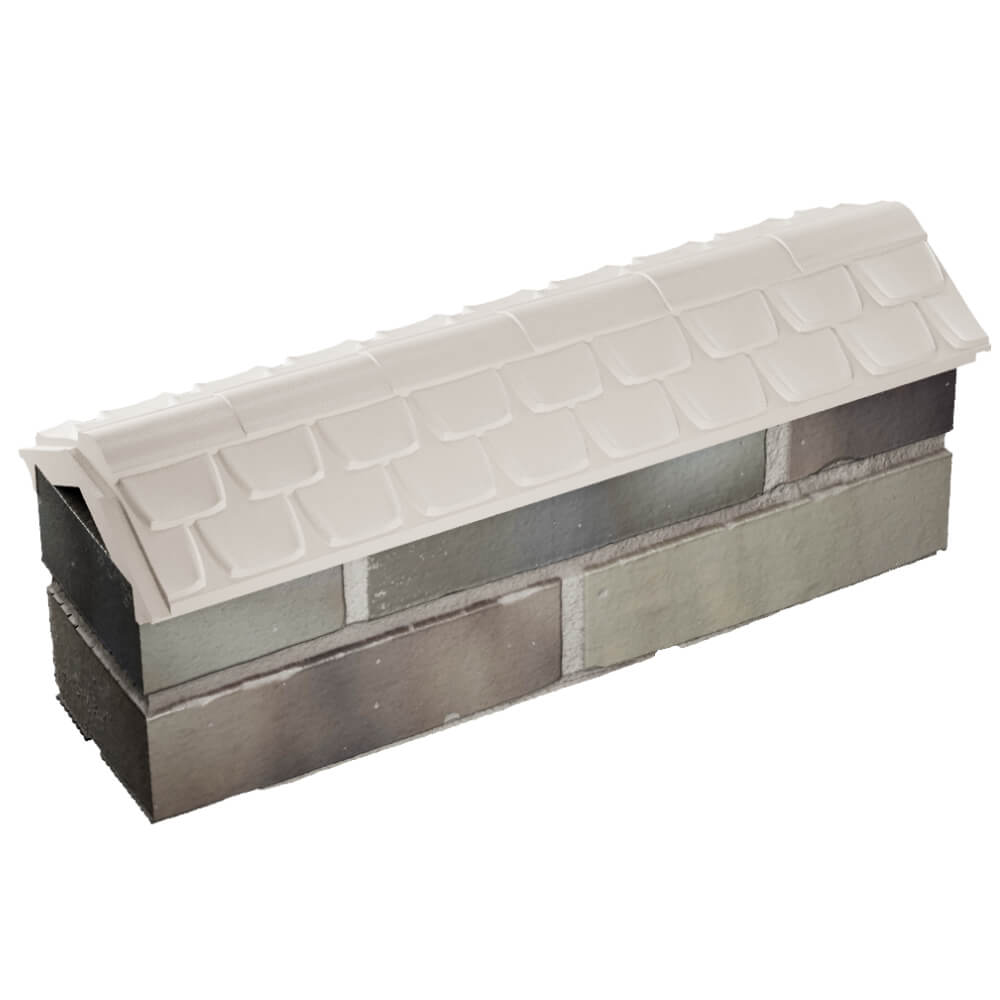 Парапет Zking Эльбрус Бежевый с посадкой на 0.5 кирпича (130мм) в Тольятти фото