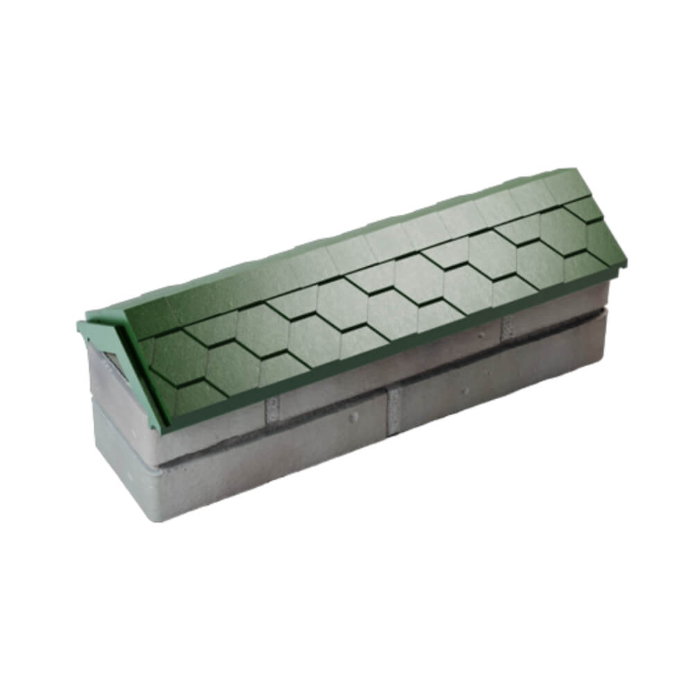 Парапет Zking Эверест Зеленый с посадкой на 0.5 кирпича (130мм) в Тольятти фото