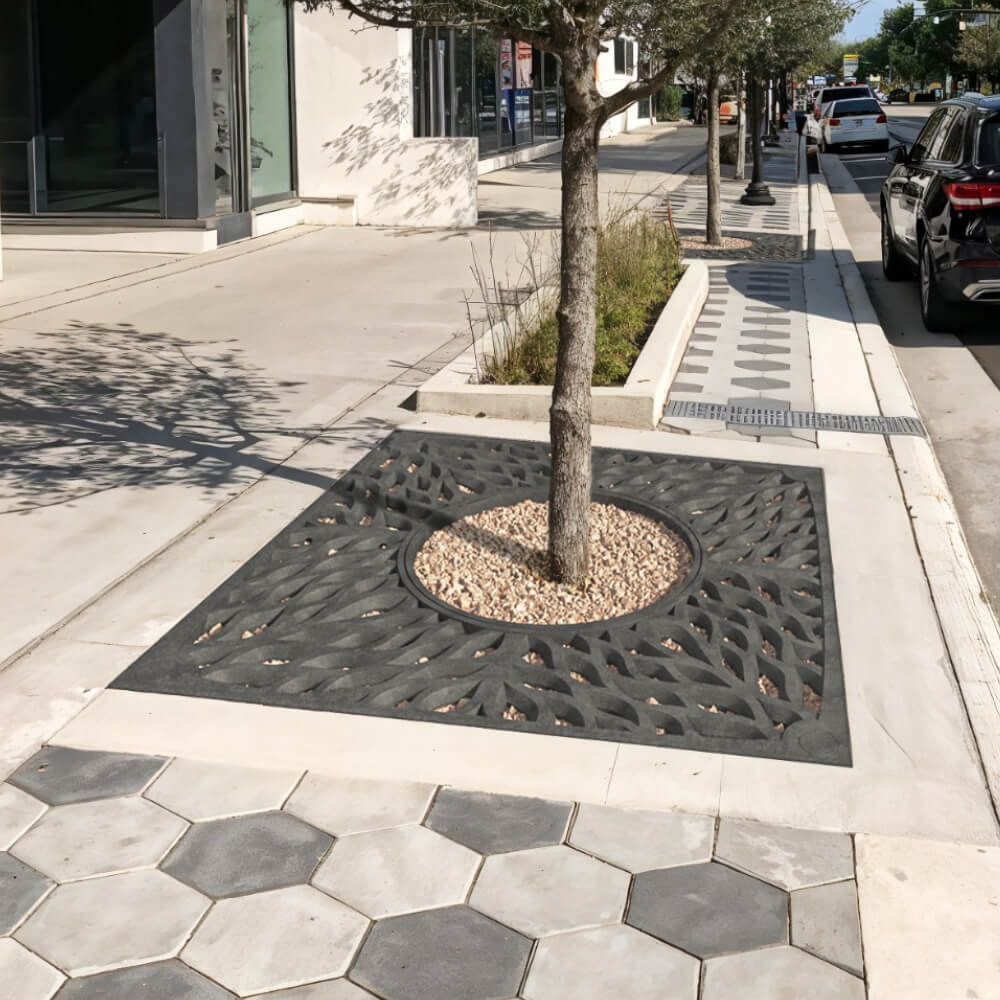 Приствольная решетка для дерева ZKING CRUST 2х2м Черная в Тольятти фото