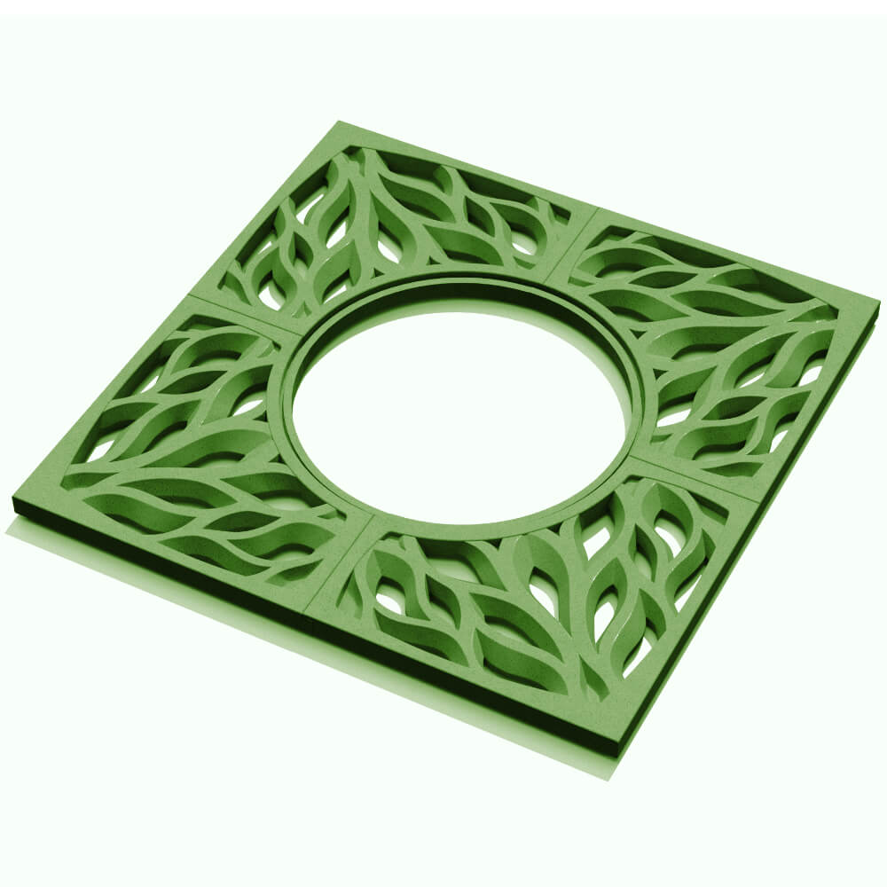 Приствольная решетка для дерева ZKING CRUST 1.2х1.2м Зеленая в Тольятти фото