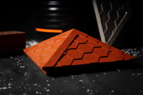 Колпак Zking Эверест Красный на столб 1.5х1.5 кирпича (390х390мм) в Тольятти фото