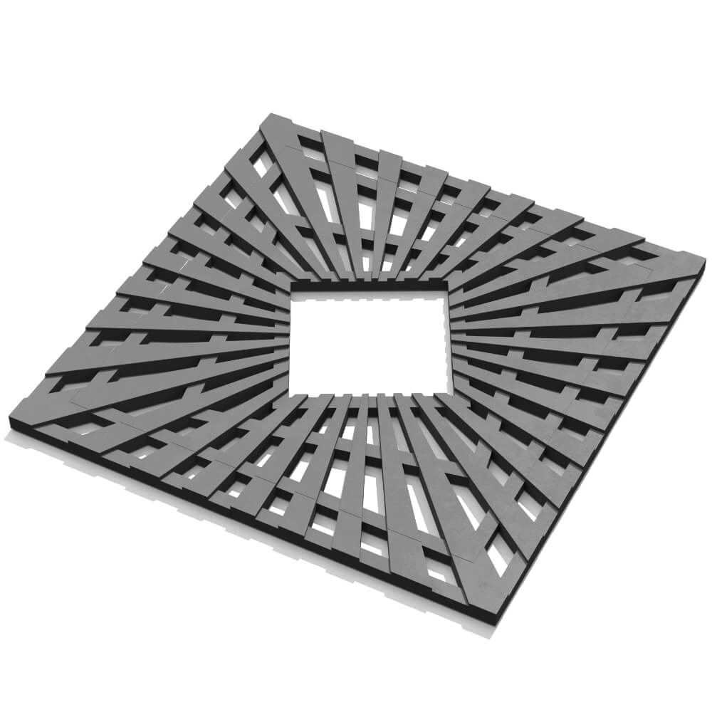 Приствольная решетка для дерева ZKING ATMOSPHERE 1.2х1.2м Серая в Тольятти фото