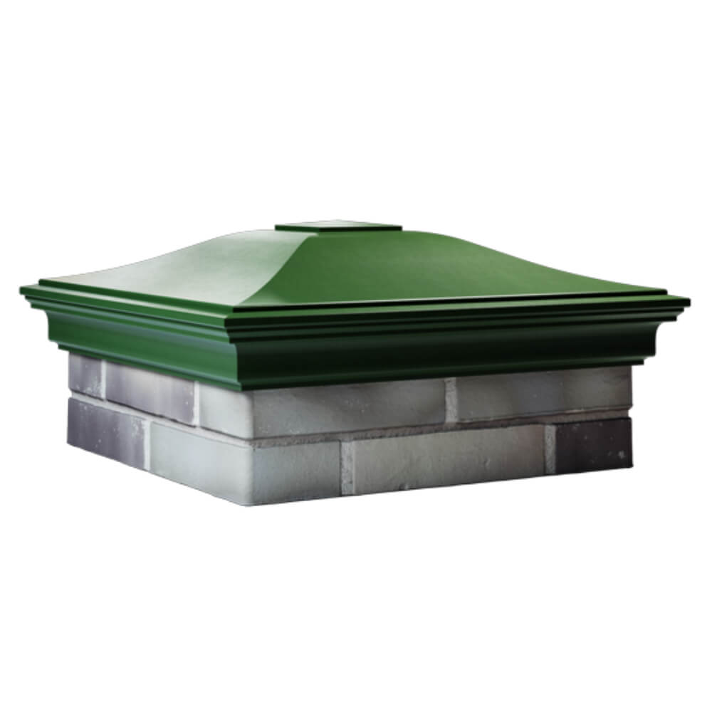 Колпак Zking Монблан Зеленый на столб 2х2 кирпича (515х515мм) в Тольятти фото